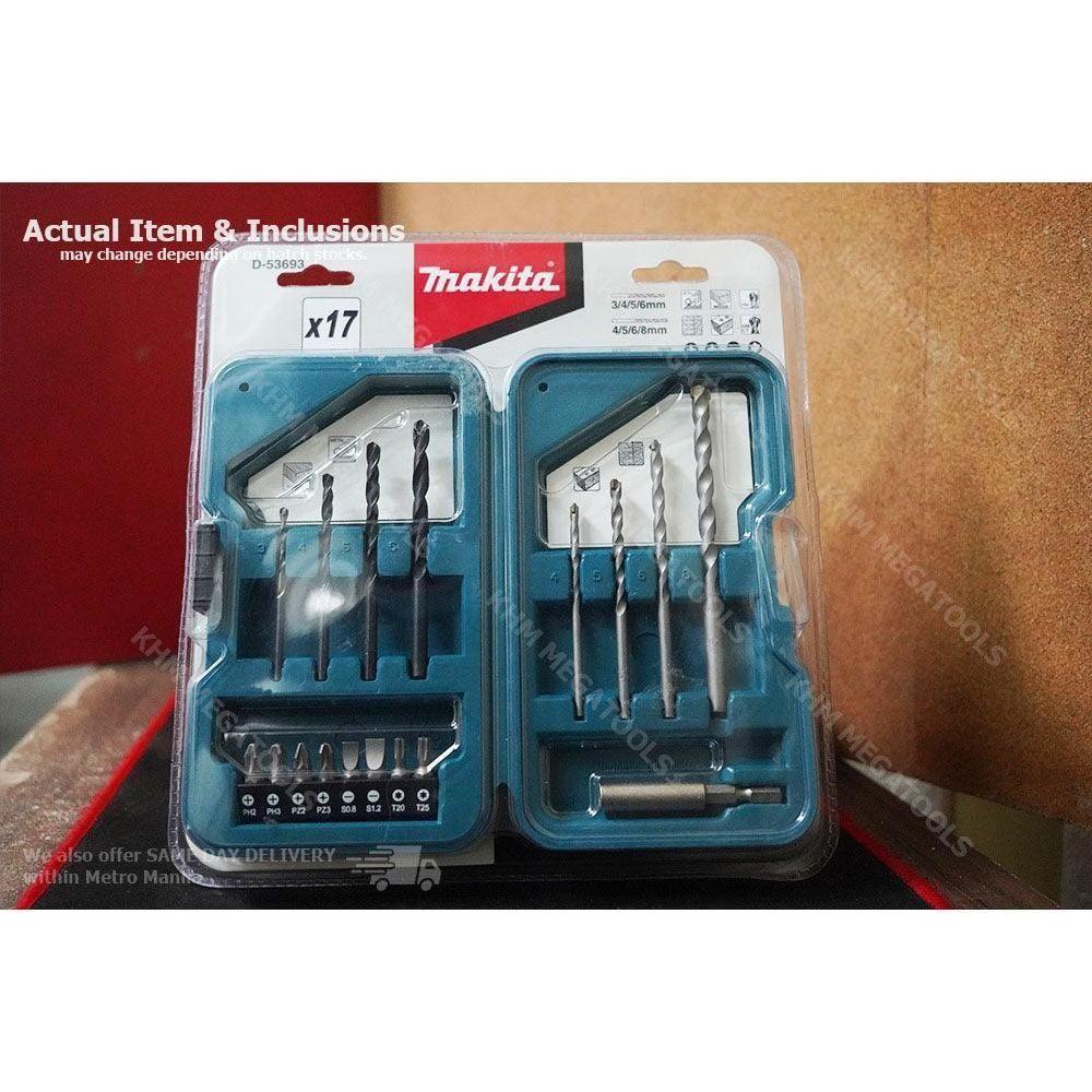 Makita D-53693 – 17pc. Multi Bit/Drill Bit Combination Set - KHM Megatools Corp. Makita D-53693 – 17pc. Multi Bit/Drill Bit Combination Set - KHM Megatools Corp.